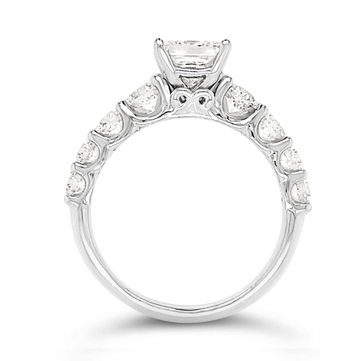 18K White Gold Romance Classic Engagement 1.38 CTW Diamond Semi-Mount
