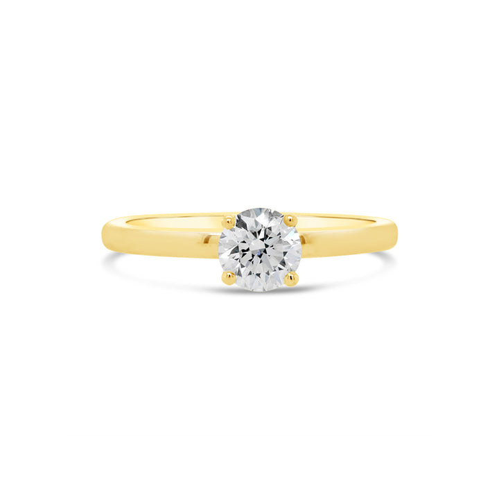 14K Two-tone Gold 0.05 CTW Diamond Engagement Ring Semi-Mount
