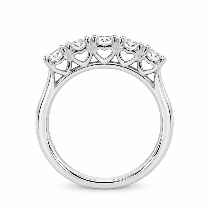 Women's 14K White Gold 1.19 CTW Diamond Anniversary Ring