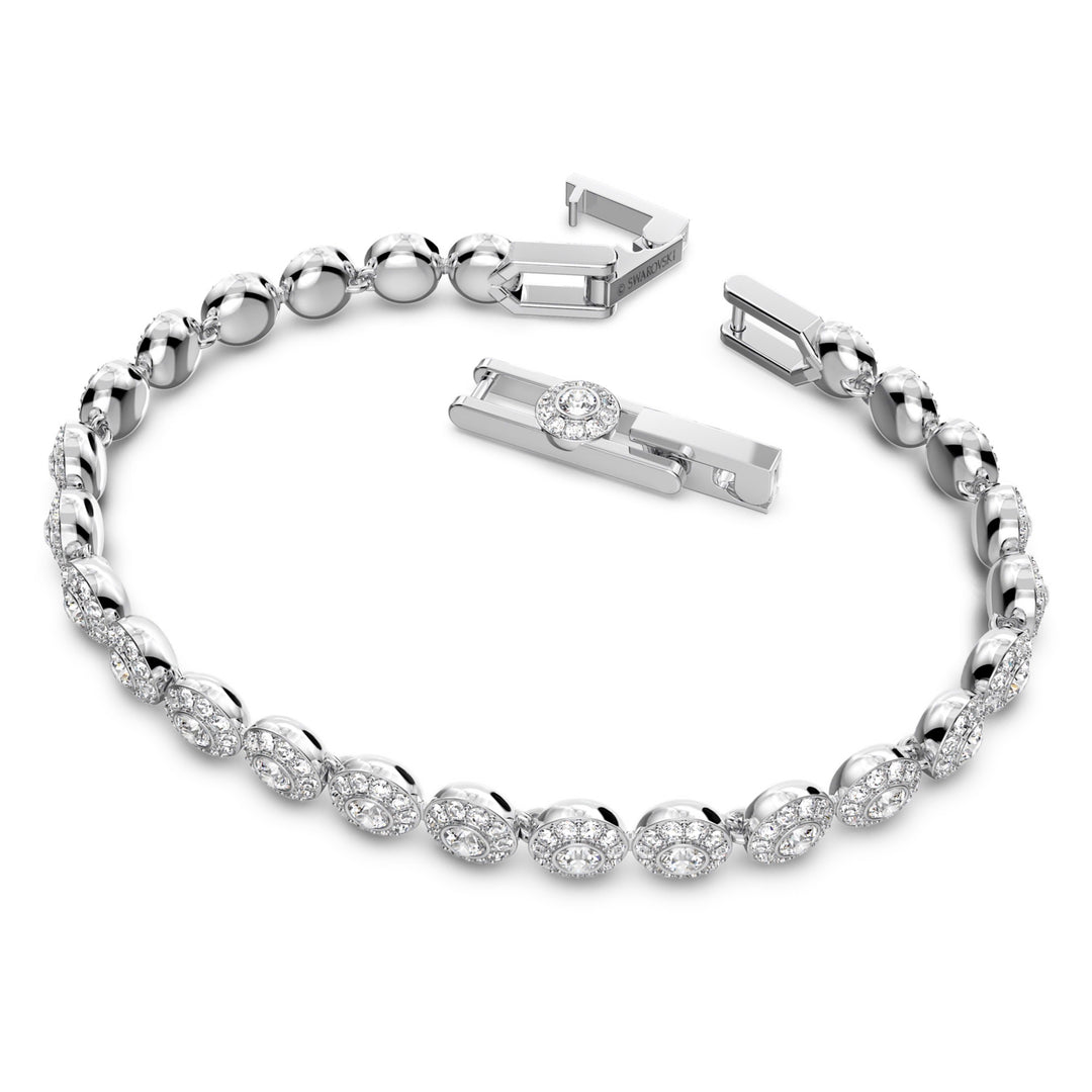 Swarovski Una Angelic Rhodium Plated Bracelet With Clear Crystals 5071173