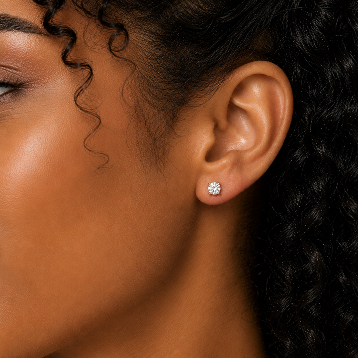 14K White Gold 0.75 CTW LAB Grown Diamond Stud Earrings