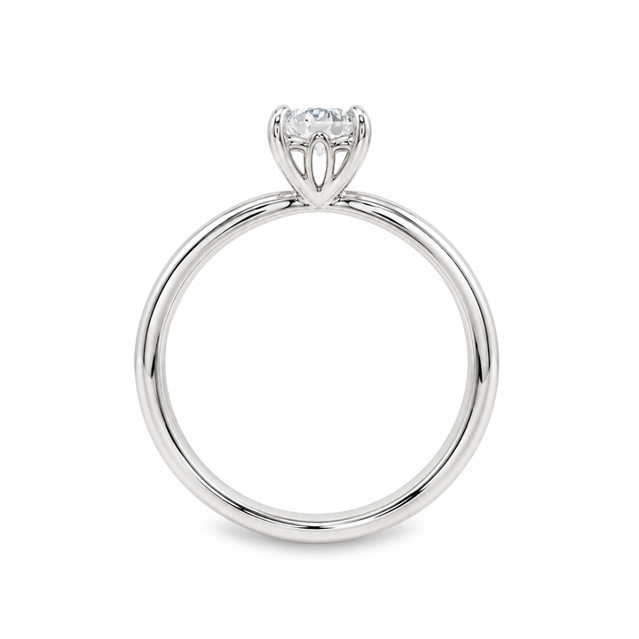 Women's 14K White Gold Solitaire Ring Mount 420-00139