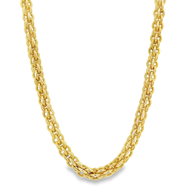 Estate - 14 Karat Yellow Gold Large Fancy Double Cable Link 24" Chain