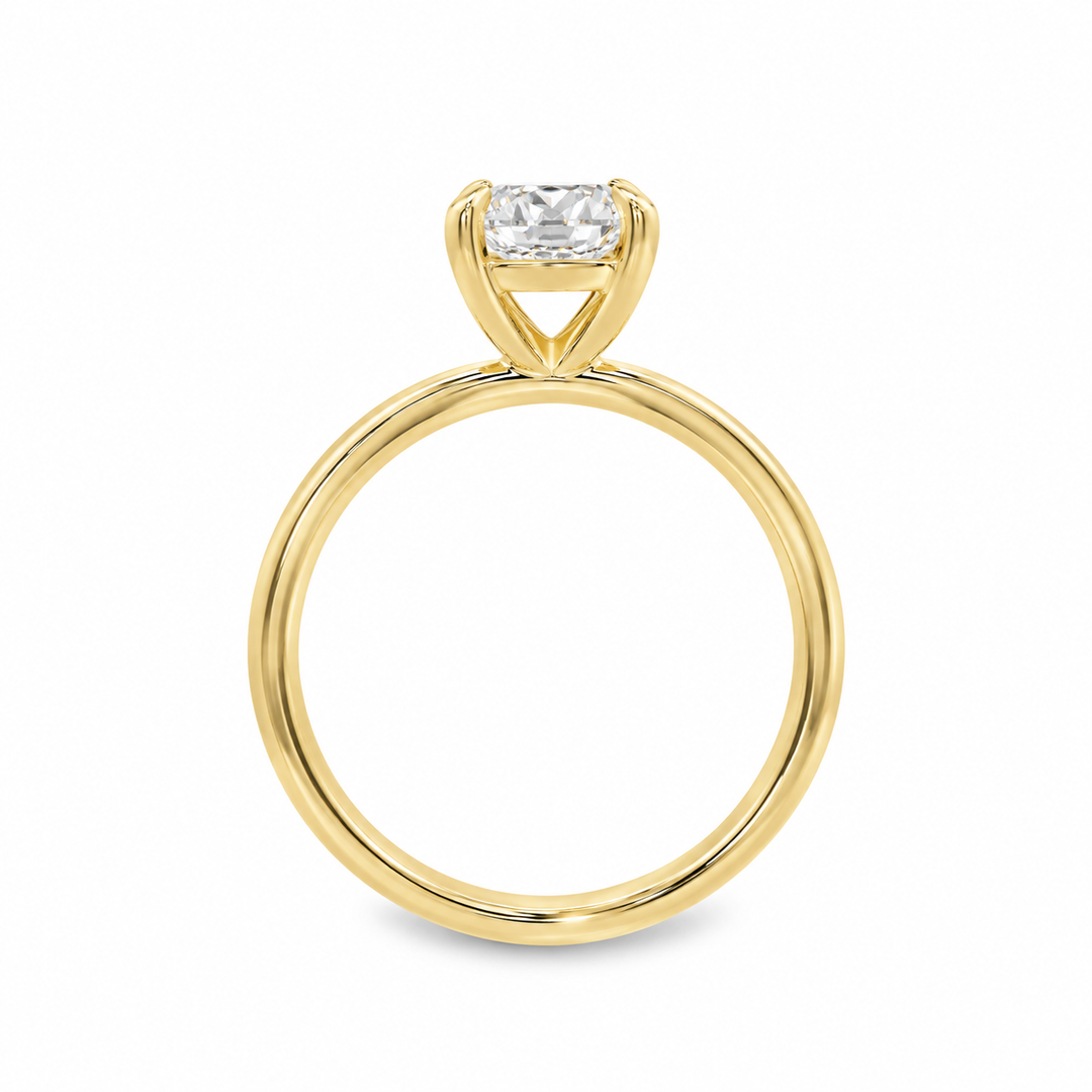 Women's 14K Yellow Gold Solitaire Ring Mount (420-00138)