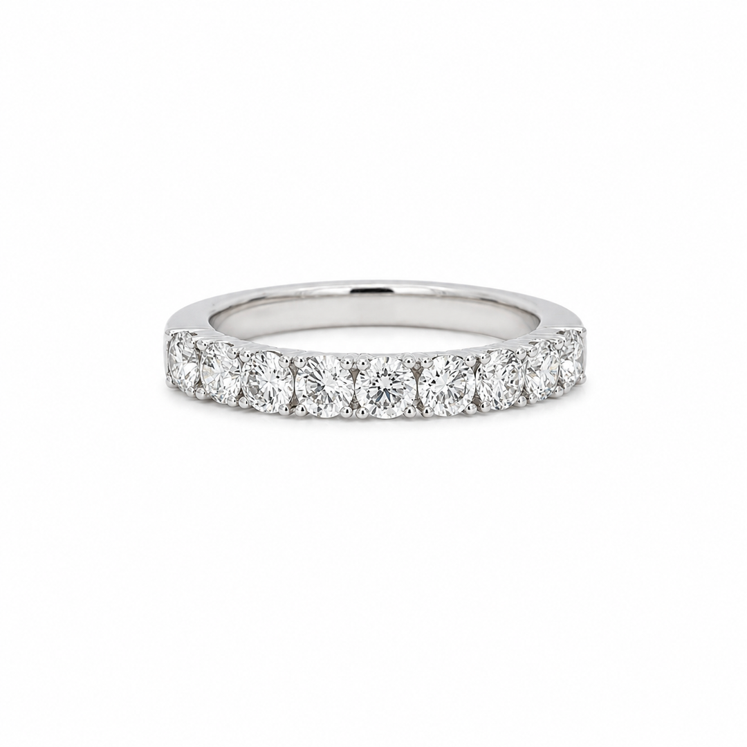 18K White Gold VS2 F/G 1.23 CTW Diamond Women's Wedding Band
