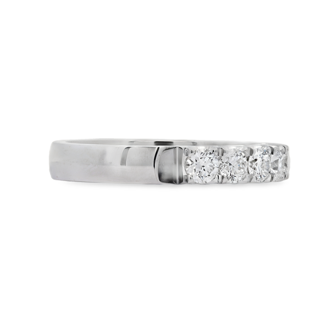 Women's 18K White Gold 1.36 CTW Diamond Anniversary Ring