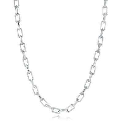 Italgem Stainless Steel Brushed And Polished Rectangular Link 20" Chain [803-03659]