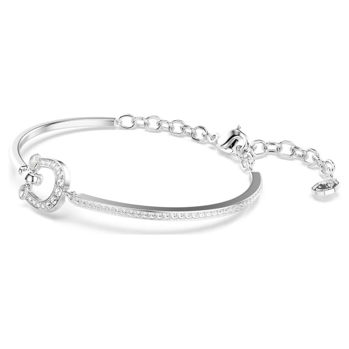 Swarovski Symbolica Rhodium Plated Horseshoe Bangle With Clear Crystals 5746220