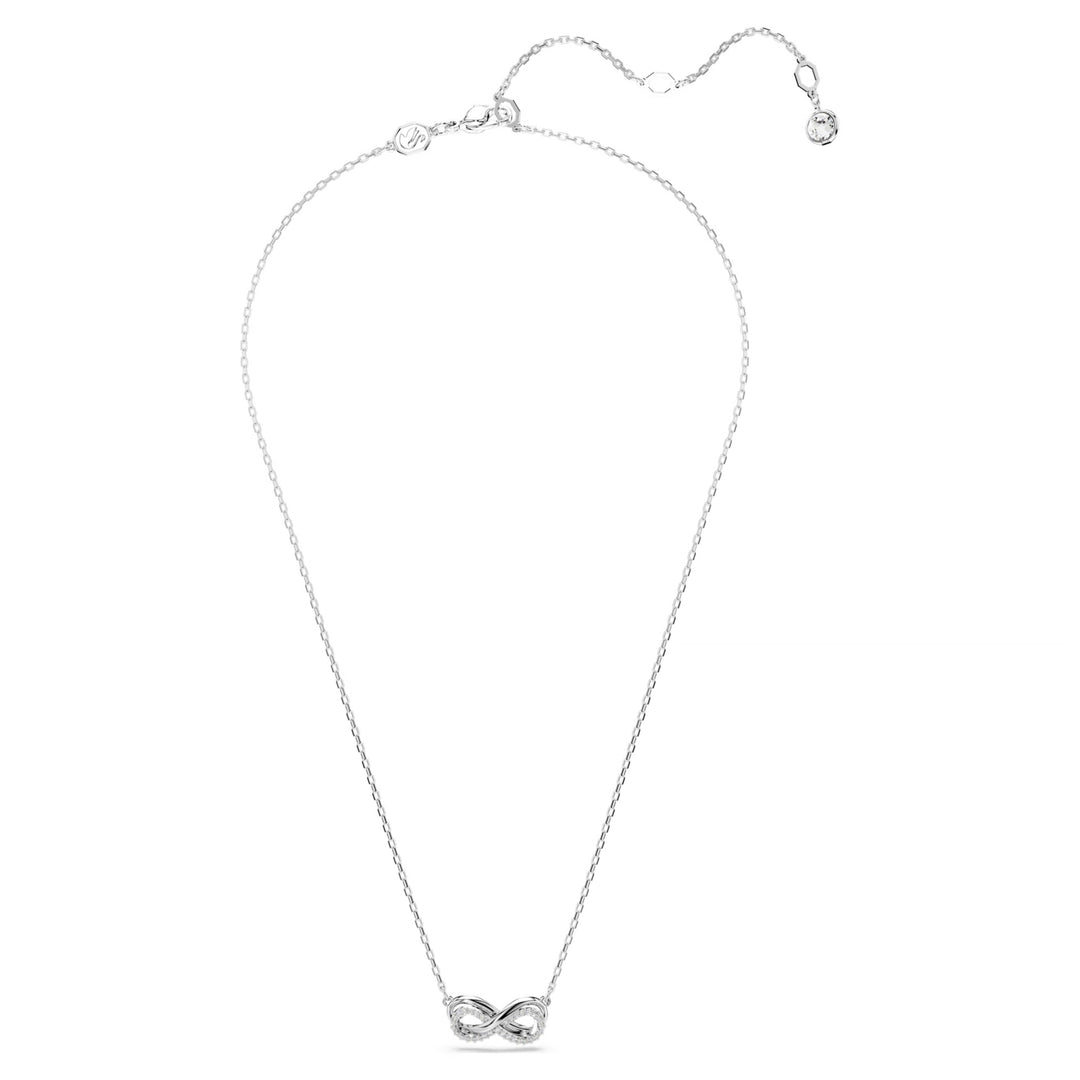 Swarovski Hyperbola Rhodium Plated Necklace With Clear Zirconia's 5687265