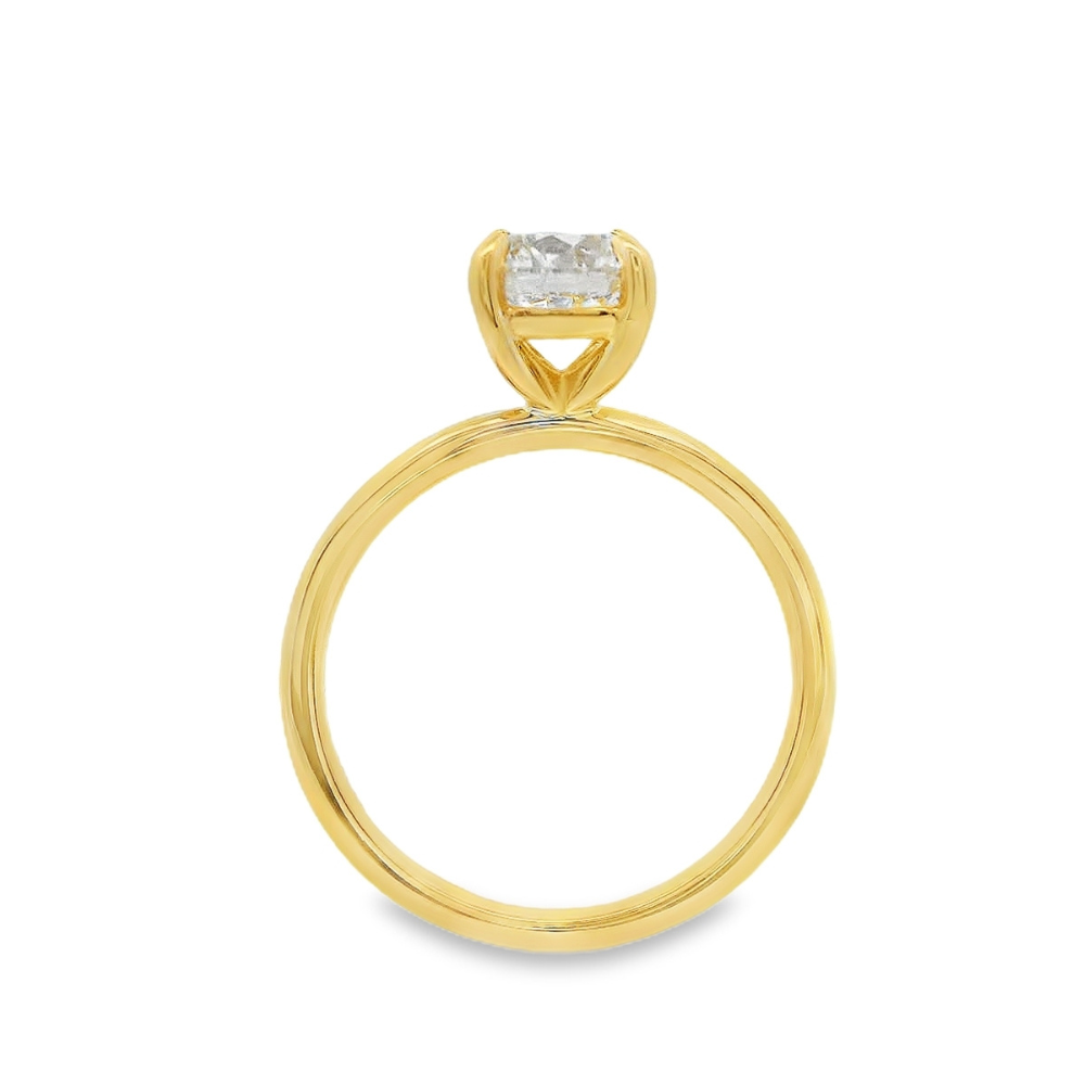 Women's 14K Yellow Gold Solitaire Ring Mount (420-00138)