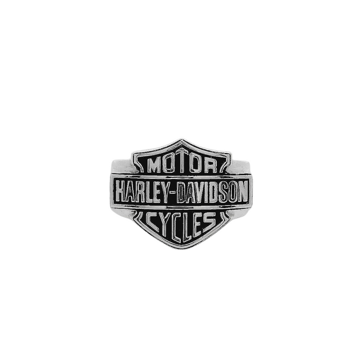Sterling Silver Harley Davidson Ring