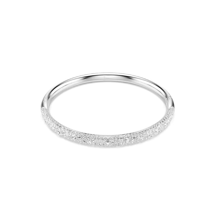 Swarovski Sublima Rhodium Plated Bangle With Clear Crystals