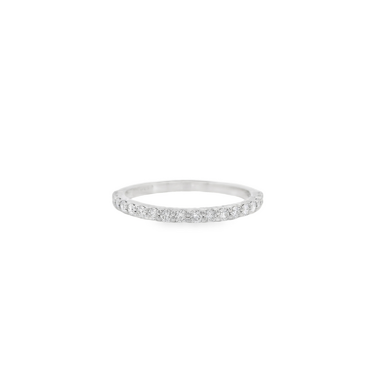 14K White Gold 0.36 CTW Diamond Women's Wedding Band