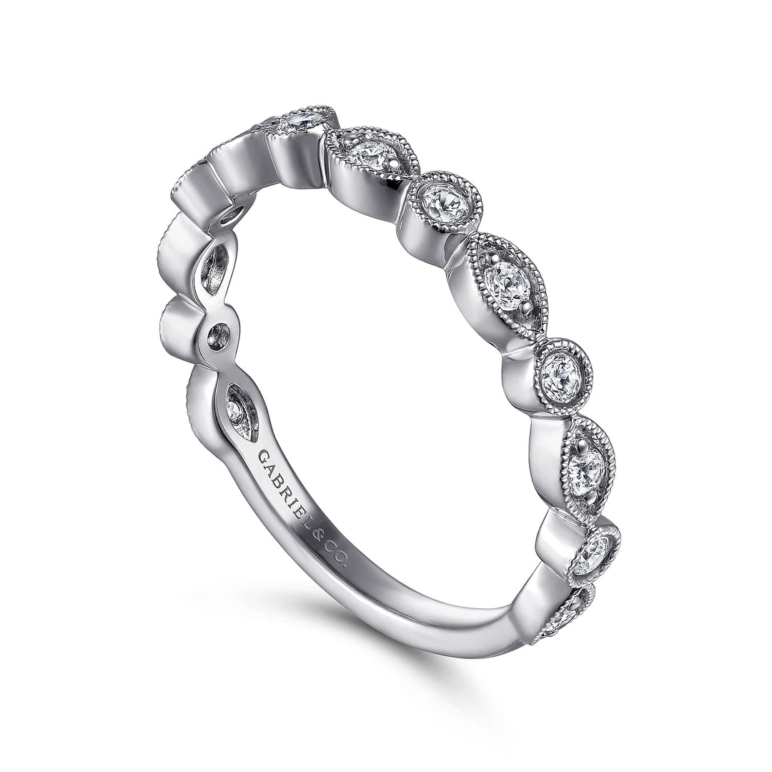 14K White Gold SI G/H 0.30 CTW Diamond Women's Wedding Band