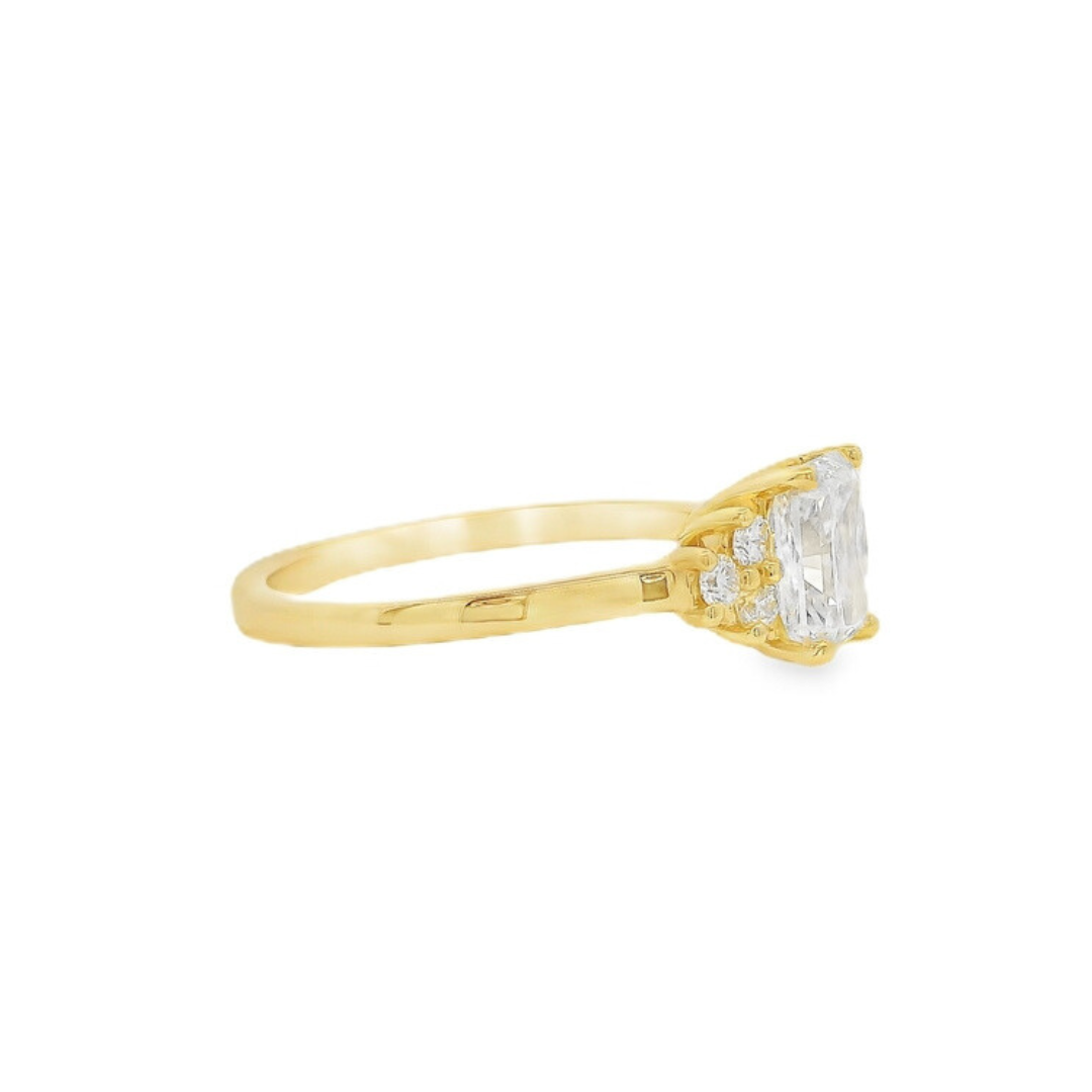10K Yellow Gold 0.18 CTW Diamond Semi-Mount Engagement Ring