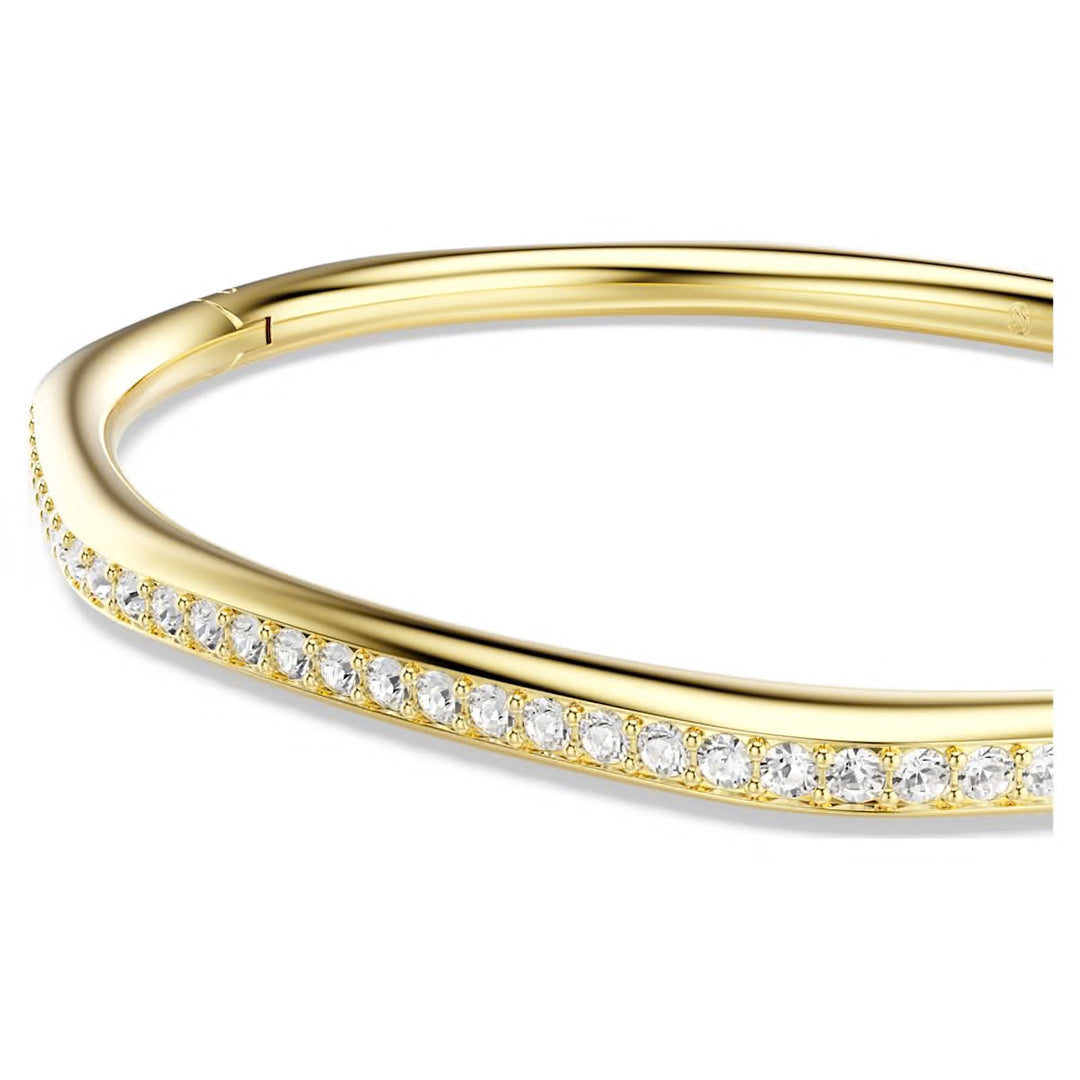 Swarovski Dextera Gold-Tone Plated Bangle With Clear Crystals 5724581