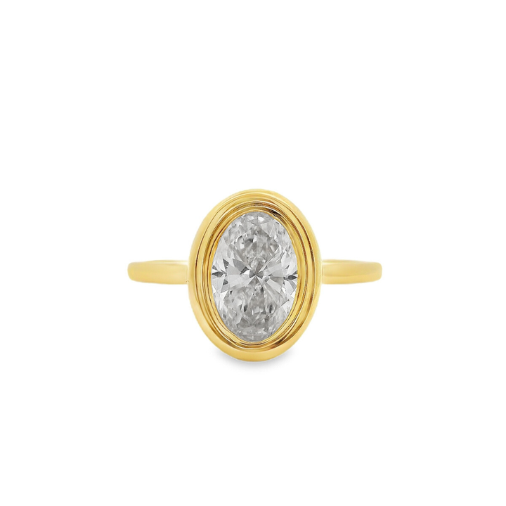 Women's 14K Yellow Gold 1.50 CTW LAB Grown Diamond Ring