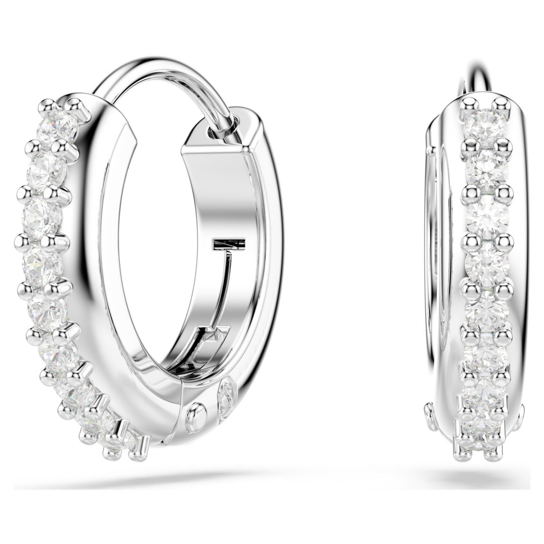 Swarovski Matrix Rhodium Plated Earrings With Clear Zirconia's 5701600