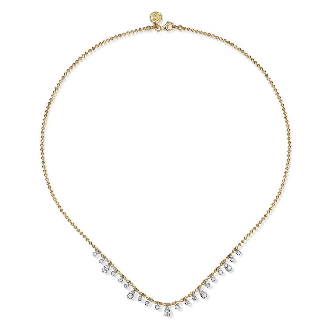 14K Yellow And White Gold 0.51 CTW Diamond 16" Necklace