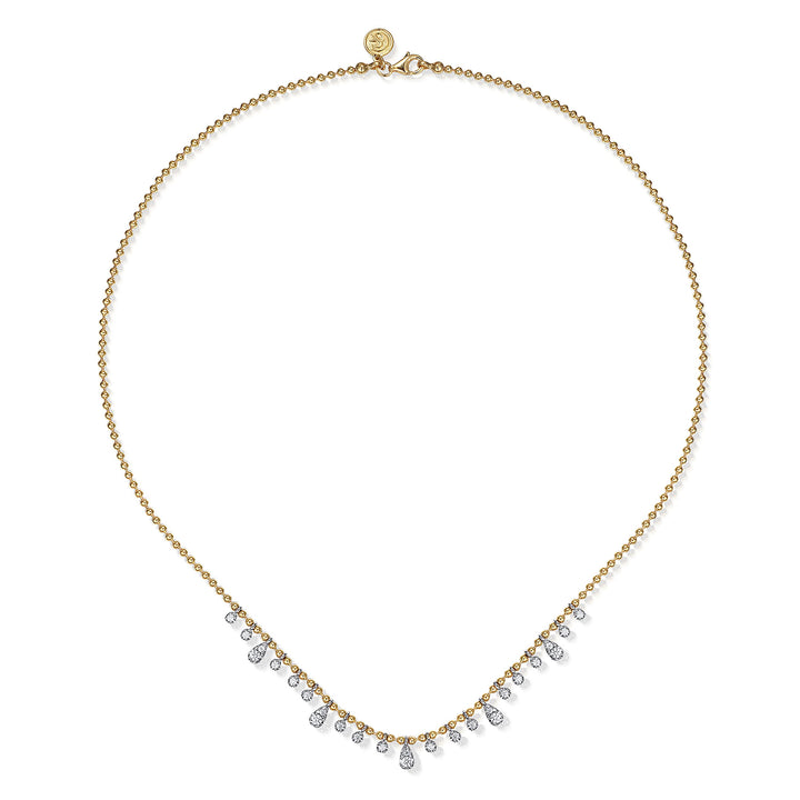 14K Yellow And White Gold 0.51 CTW Diamond 16" Necklace