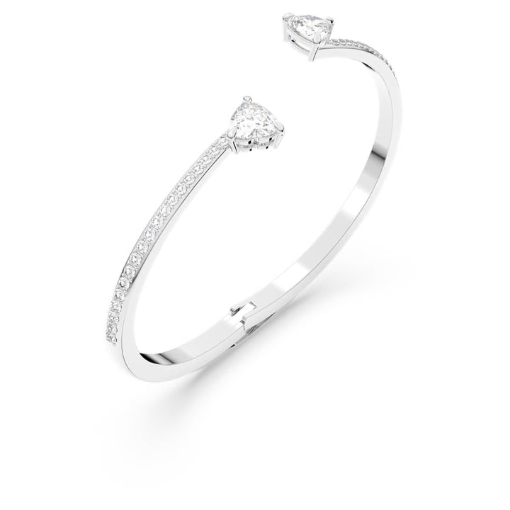 Swarovski Mesmera Attract Rhodium Plated Bangle With Clear Zirconia's 5518814