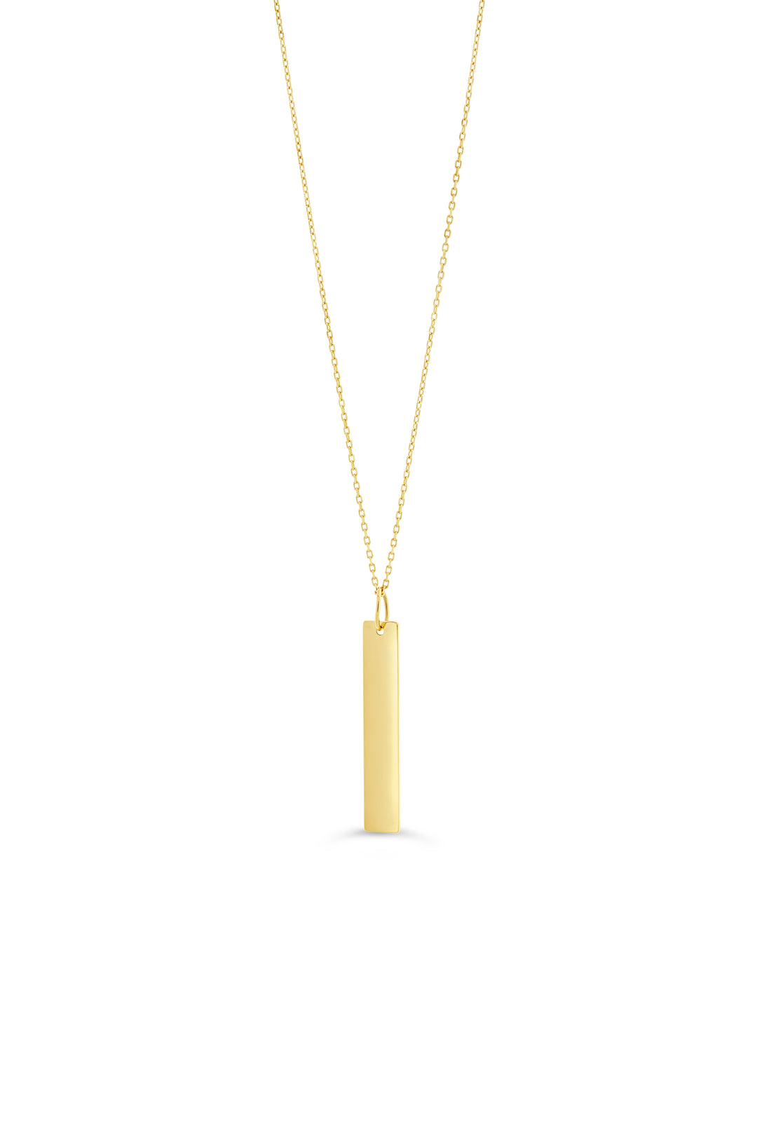 Women's 10K Yellow Gold Descending Bar Necklace