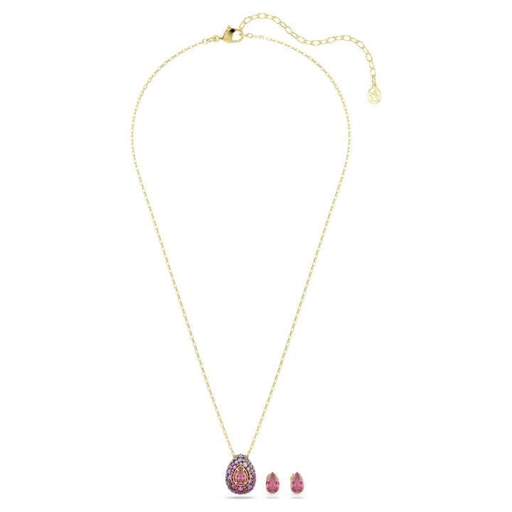 Swarovski Sublima Gold-Tone Plated Matching Set With Red Cubic Zirconia 5752883