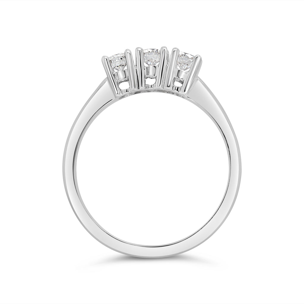 14K White Gold 0.40 CTW SI G-H Diamond Ring