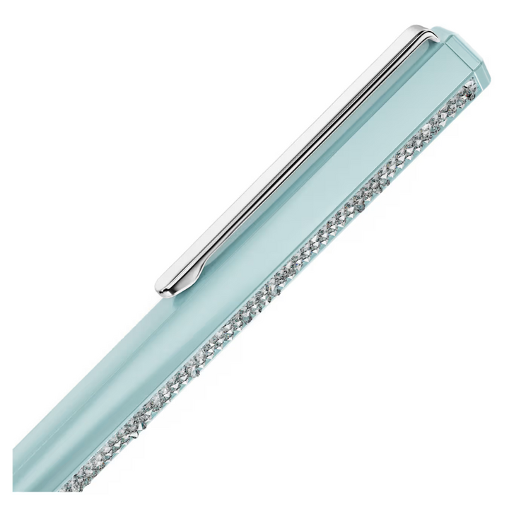 Blue Lacquered Swarovski Pen With Crystal Rocks