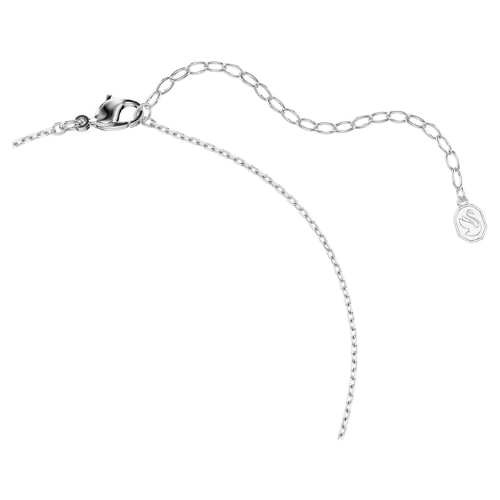 Swarovski Ariana Grande Rhodium Plated Dragonfly Necklace With Multicoloured Cubic Zirconias And Crystal Pearl 5737383
