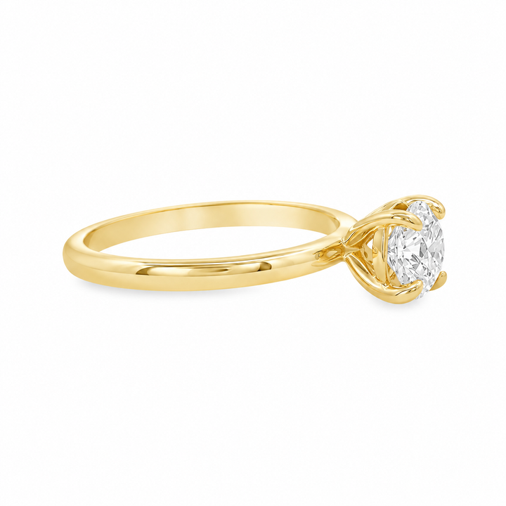 Women's 14K Yellow Gold Solitaire Ring Mount (420-00138)
