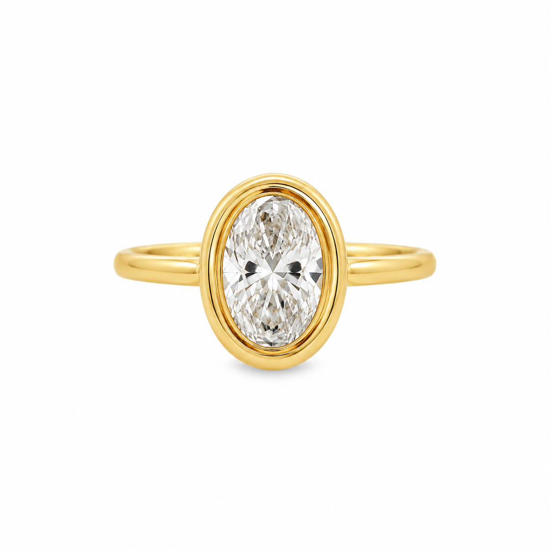 Women's 14K Yellow Gold 1.50 CTW LAB Grown Diamond Ring