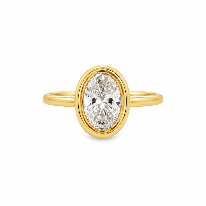 Women's 14K Yellow Gold 1.50 CTW LAB Grown Diamond Ring