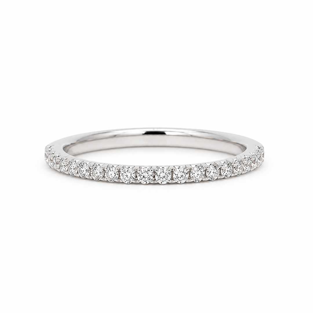 18K White Gold SI2 F/G 0.20 CTW Diamond Women's Wedding Band