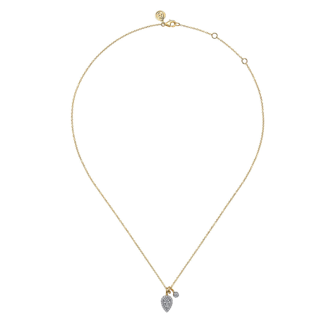 14K Yellow And White Gold 0.33 CTW Diamond 17.5" Necklace