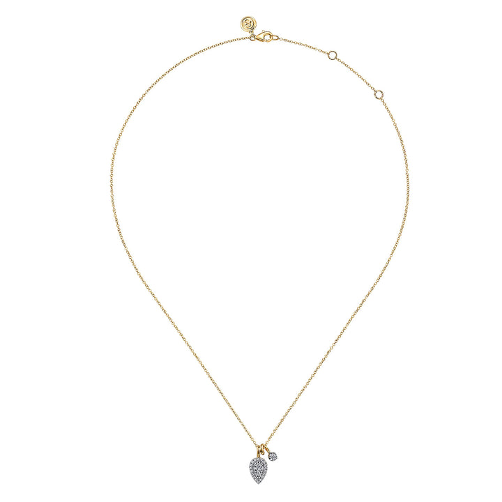 14K Yellow And White Gold 0.33 CTW Diamond 17.5" Necklace