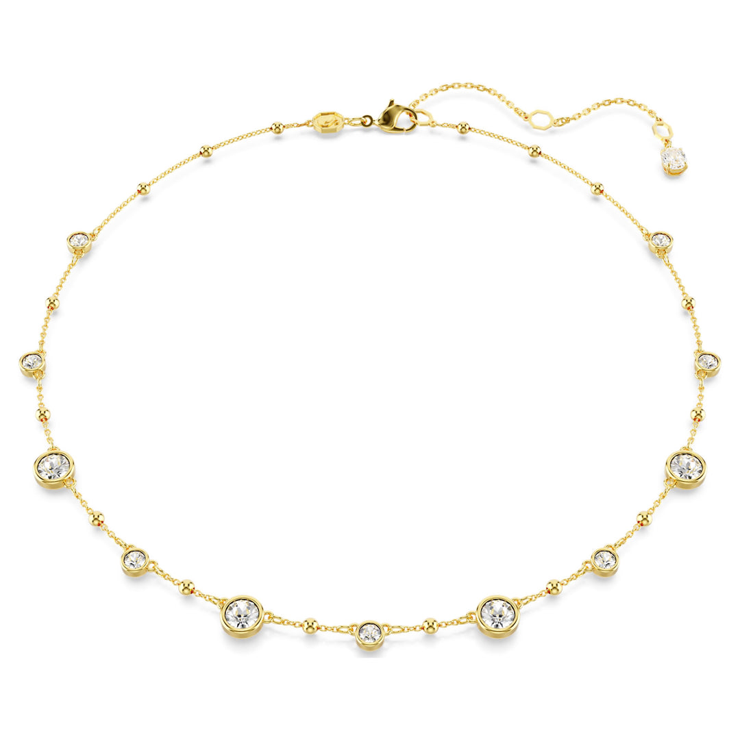 Swarovski Imber Gold-Tone Plated Necklace With Clear Crystals 5680090