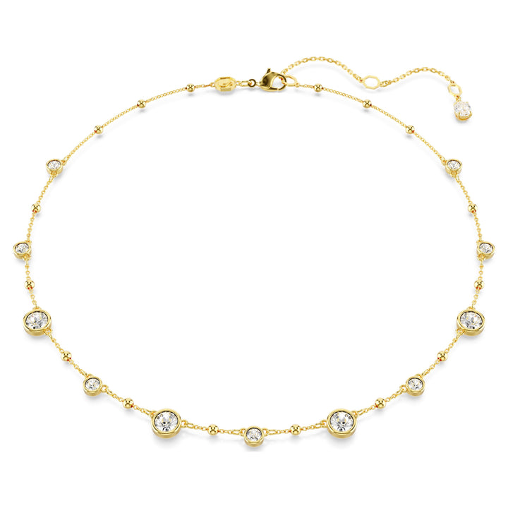 Swarovski Imber Gold-Tone Plated Necklace With Clear Crystals 5680090