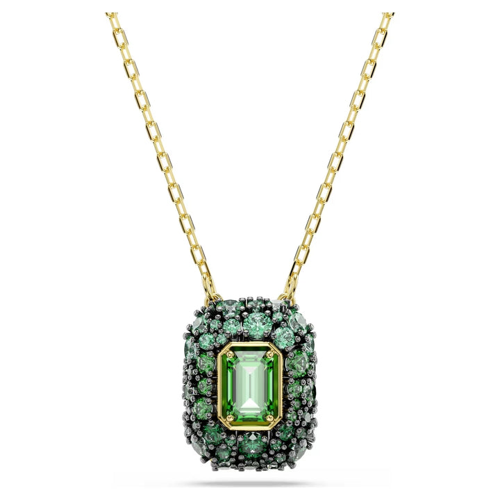 Swarovski Sublima Gold-Tone Plated Necklace With Green Cubic Zirconia 5752884