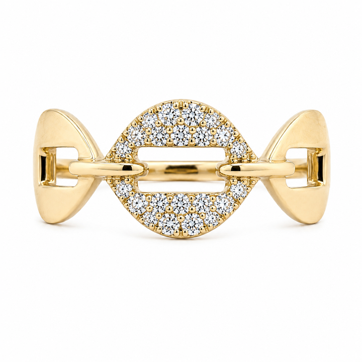 14K Yellow Gold 0.23 CTW Diamond Woman's Ring