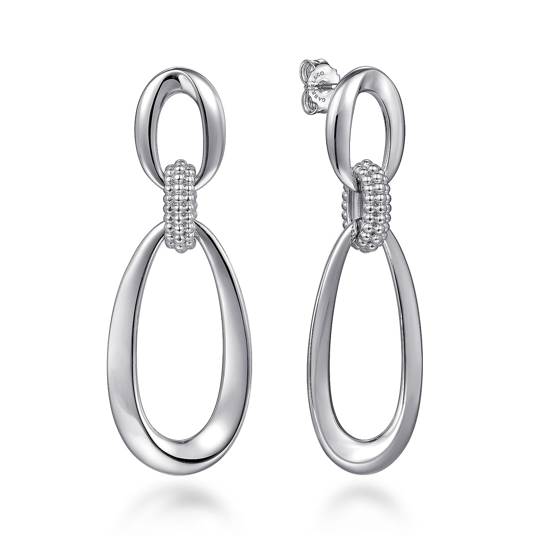 Sterling Silver Gabriel & Co. Oval Dangle Earrings With