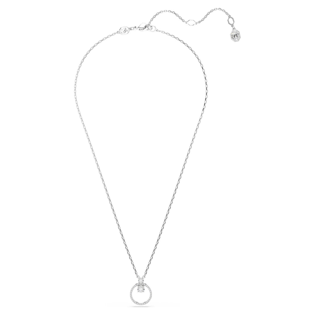 Swarovski Constella Rhodium Plated Necklace With Clear Zirconia's 5692261