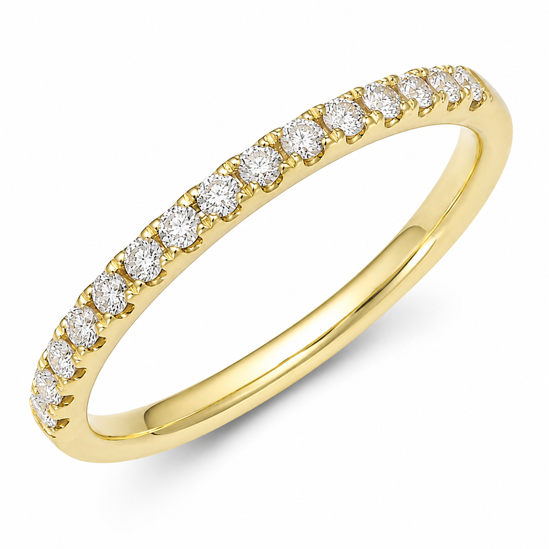 18K Yellow Gold 0.28 CTW Diamond Women's Wedding Band
