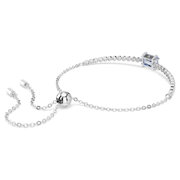 Swarovski Matrix Rhodium Plated Bracelet With Blue And Clear Zirconia's 5693412