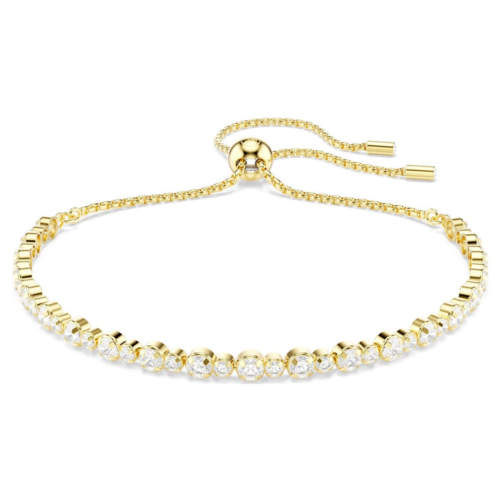 Swarovski Matrix Gold-Tone Plated Bracelet With Clear Zirconia's 5730709