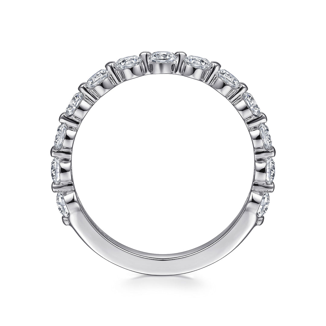 14K White Gold SI G/H 0.83 CTW Diamond Women's Wedding Band