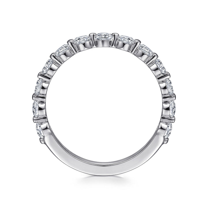 14K White Gold SI G/H 0.83 CTW Diamond Women's Wedding Band
