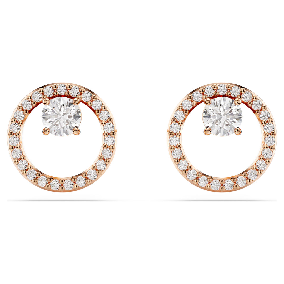 Swarovski Constella Rose Gold-Tone Plated Stud Earrings With Clear Zirconia's 5692263