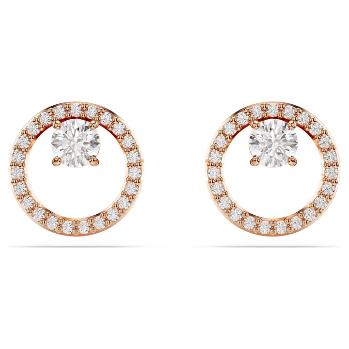 Swarovski Constella Rose Gold-Tone Plated Stud Earrings With Clear Zirconia's 5692263