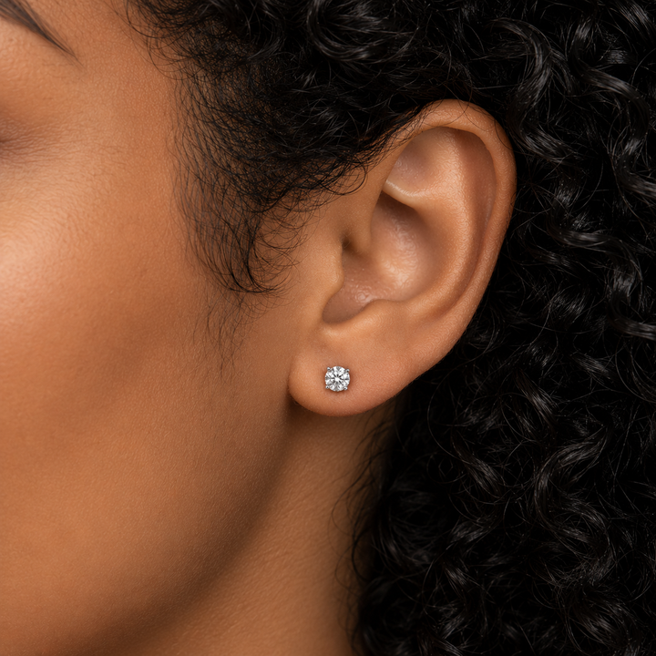 14K White Gold 0.33 CTW Lab Grown Diamond Stud Earrings